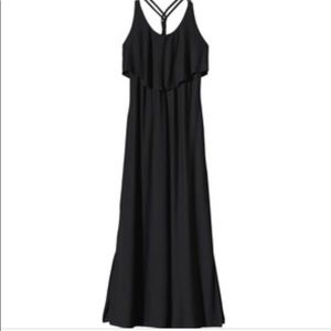 Patagonia black braided maxi dress